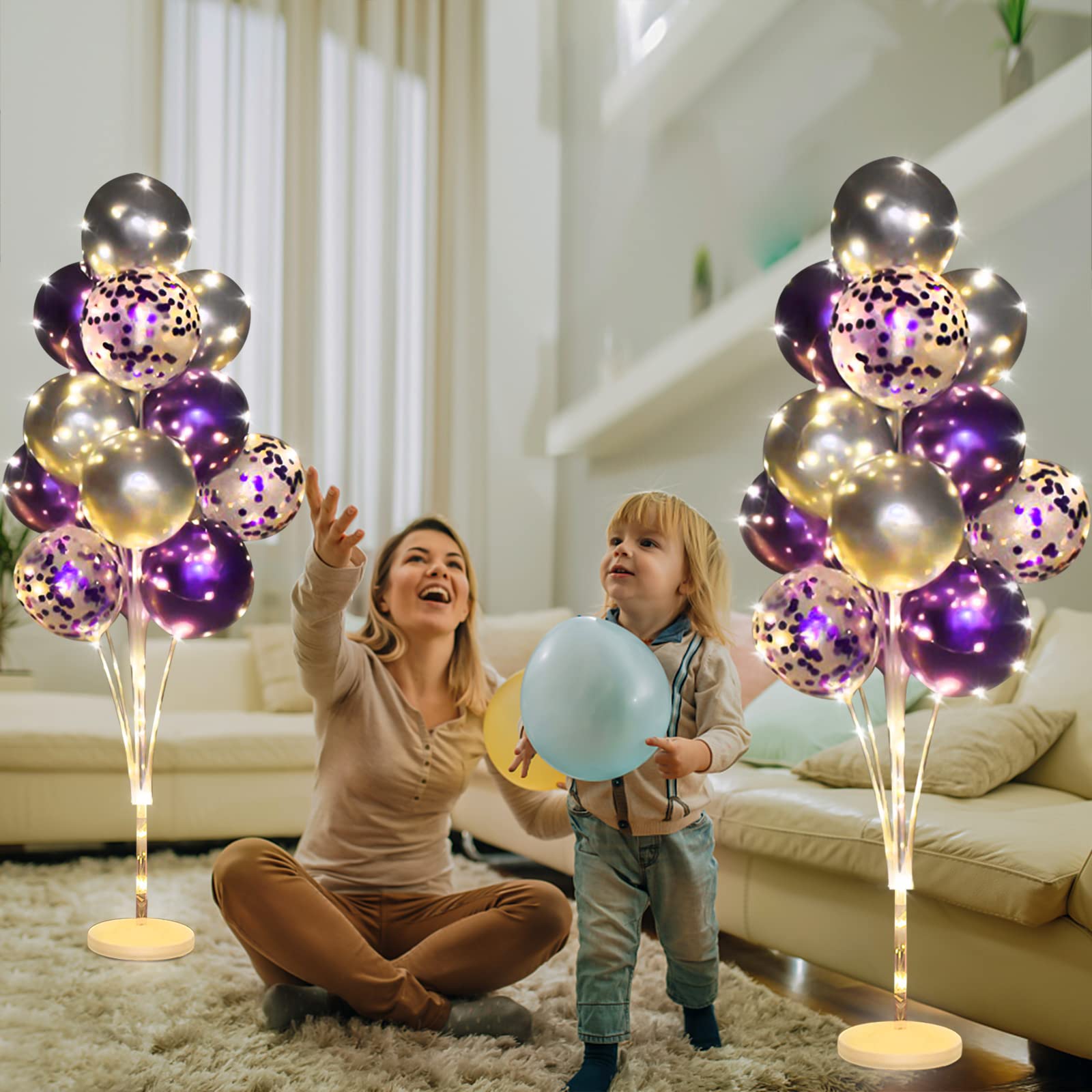 Cicicooie light strings wrap around balloons for a warm nighttime glow.