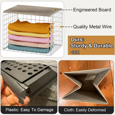 Cidaziya 6-pack closet organizers in closet setup maximize space and accessibility.