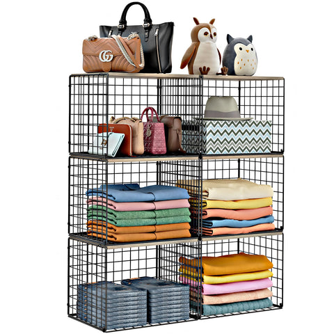 Cidaziya 6 pack closet organizers with widened opening for bulky garments
