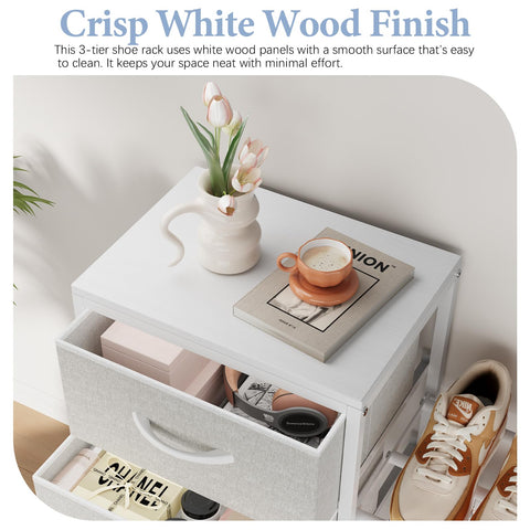 Cidaziya adjustable feet keep the dresser stable on uneven floors.