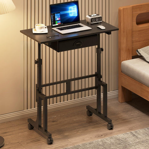 Cidaziya adjustable height desk with drawer for ergonomic sit-stand work at home.