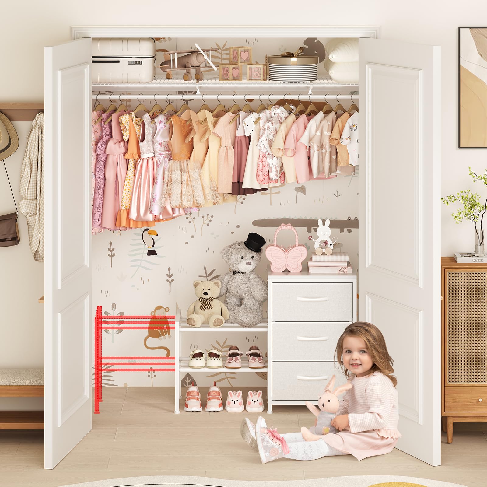 Cidaziya breathable non-woven fabric drawer highlights lightweight storage for seasonal items.