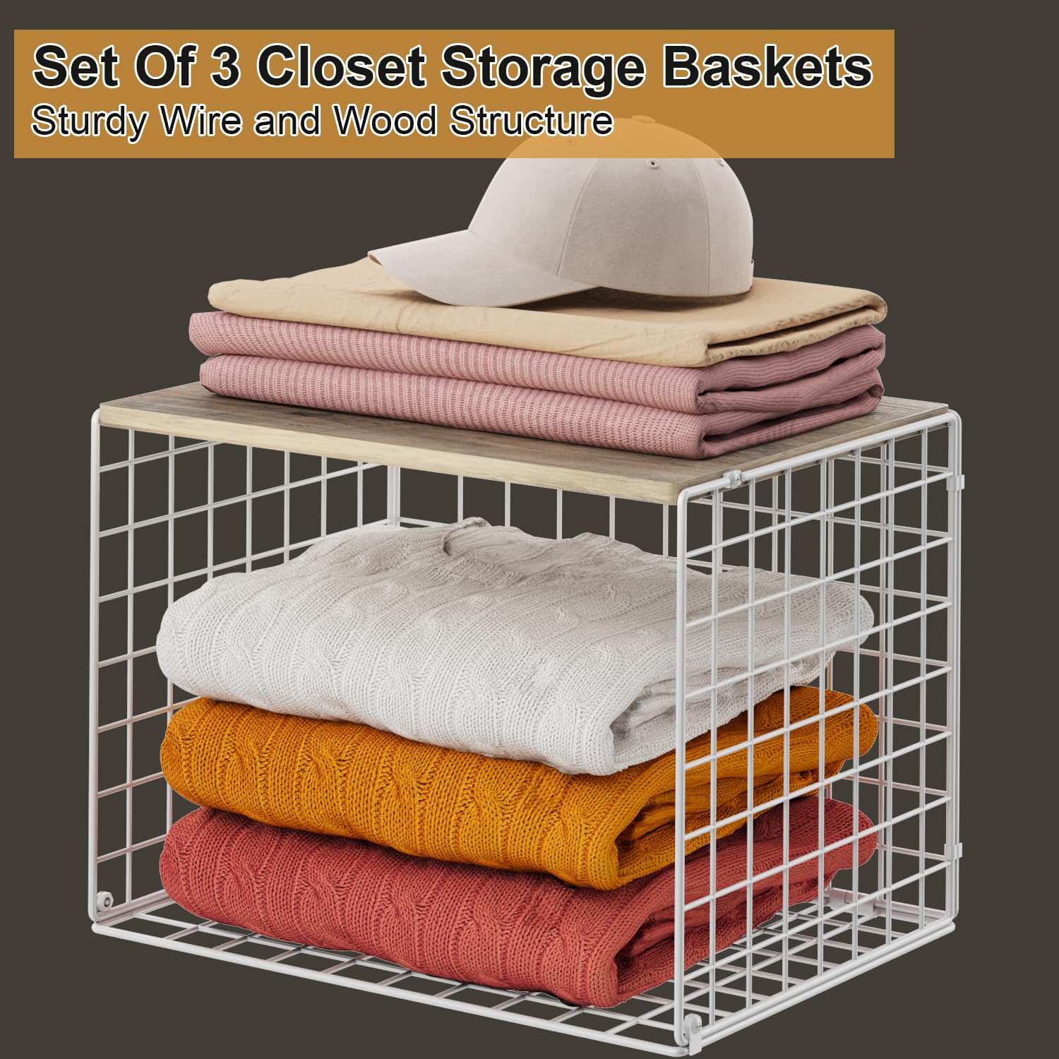 Cidaziya closet organizer suited for pantries and countertops.