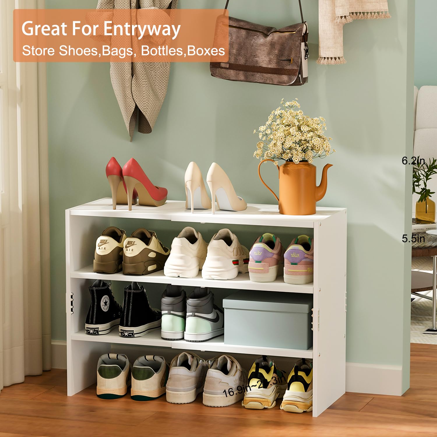Cidaziya compact rack fits small spaces like hallways
