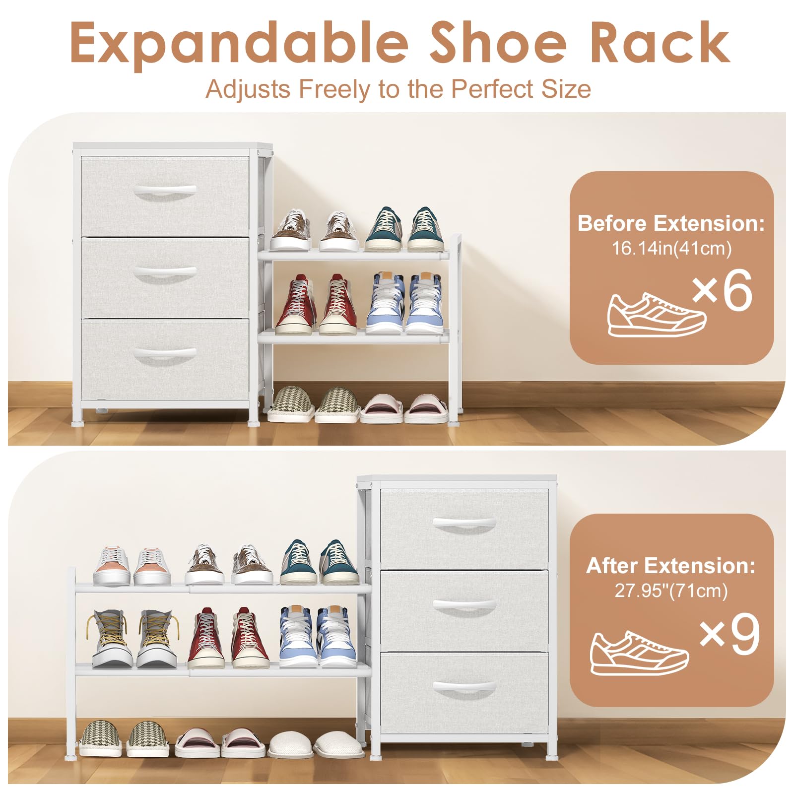 Cidaziya drawer-lids-open image shows easy access to clothing and accessories.