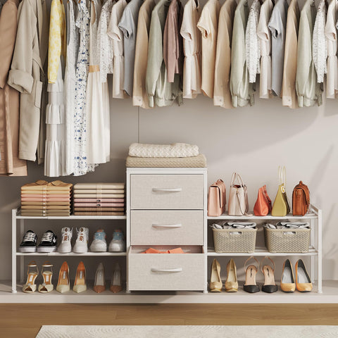Cidaziya expandable closet overview showing a flexible length from 47.2 to 71.5 inches.