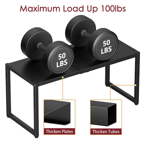 Cidaziya heavy-duty shelves hold up to 100 lbs for organized appliances