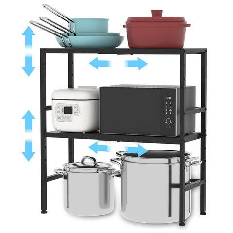 Cidaziya expandable shelves with adjustable height provide versatile storage for any room.