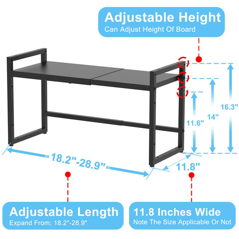 Cidaziya heavy-duty shelving supports up to 110 lbs without bending