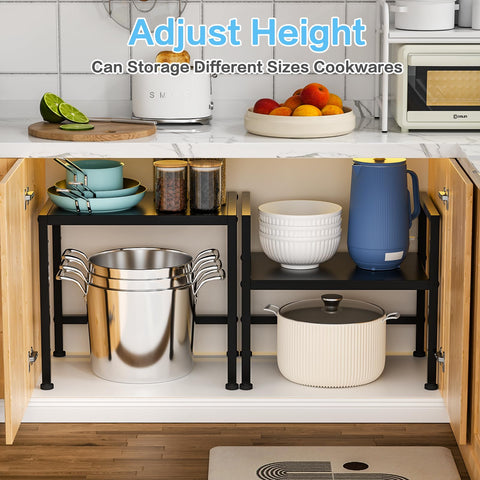 Cidaziya kitchen pantry shelf fits under the sink or on counters