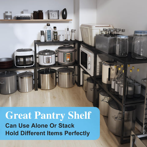 Cidaziya pantry shelf organizer holding bulk items