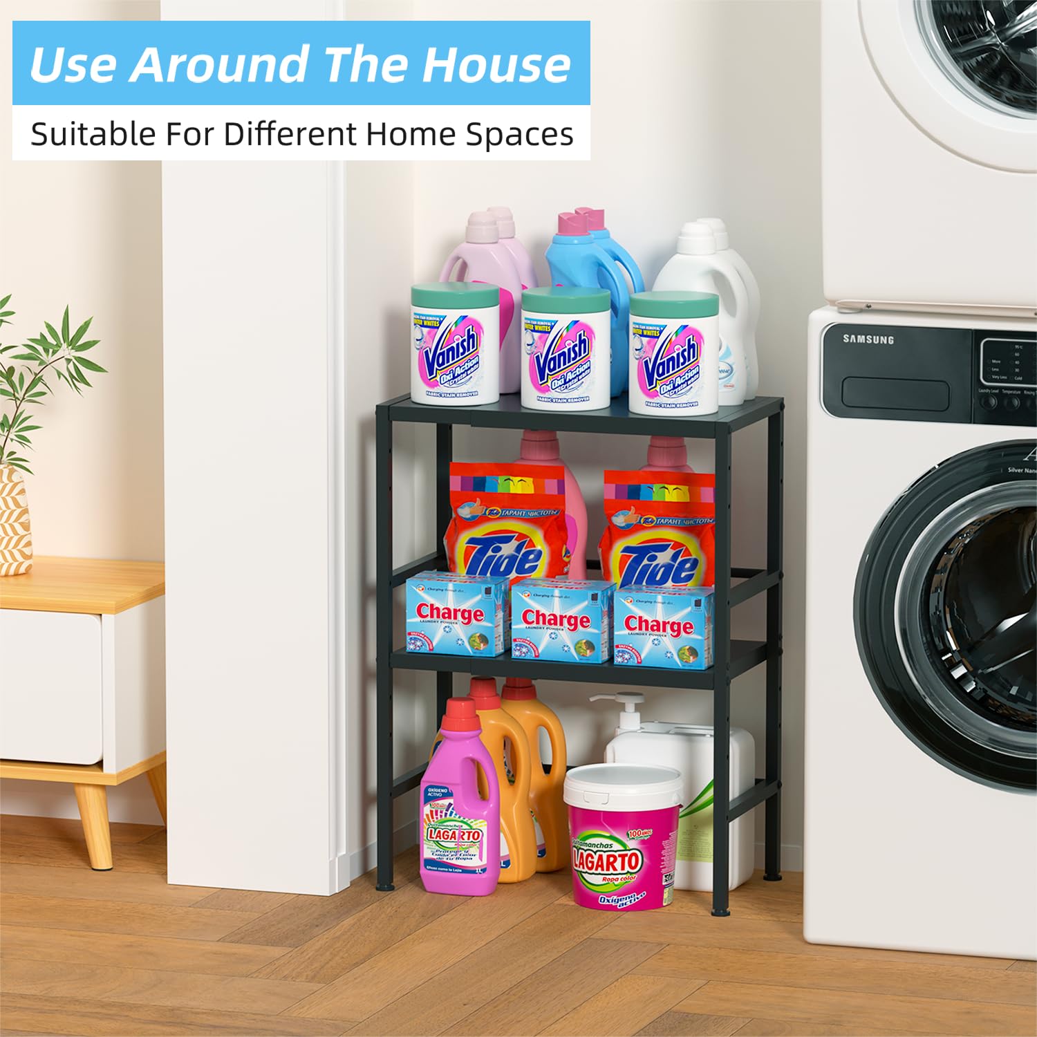 Cidaziya quick-assembly shelf installs in minutes with included hardware.