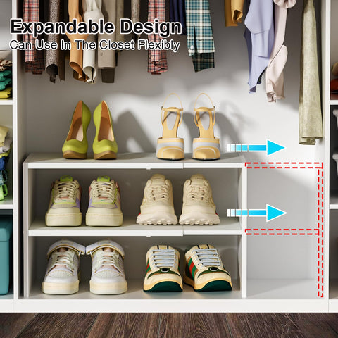 Cidaziya shoe rack sturdy structure supports weight up to 22 lbs per tier for reliable use.