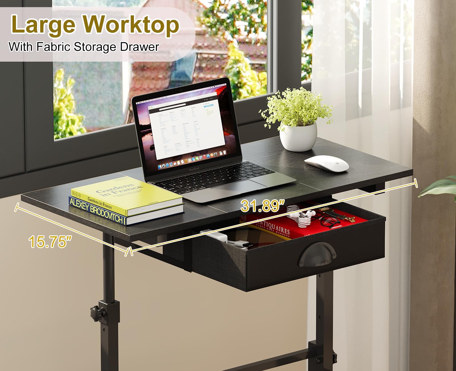 Cidaziya small portable computer desk suited for laptops and compact setups.