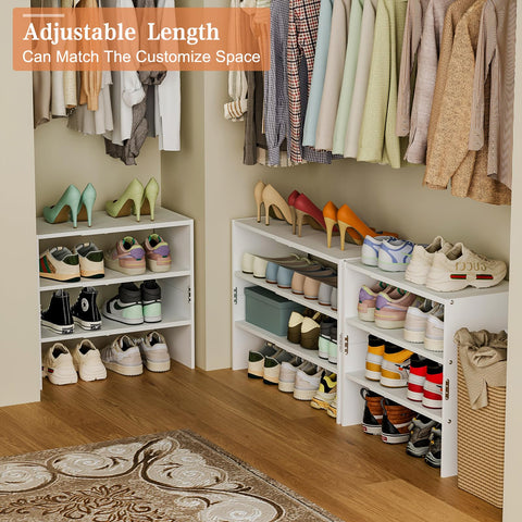 Cidaziya three tier rack provides sturdy daily footwear storage