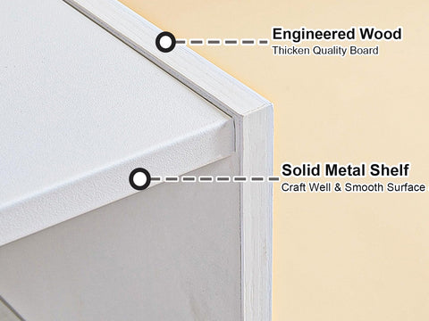 Cidaziya white shoe rack 2-tier holds 6-12 pairs neatly when arranged.