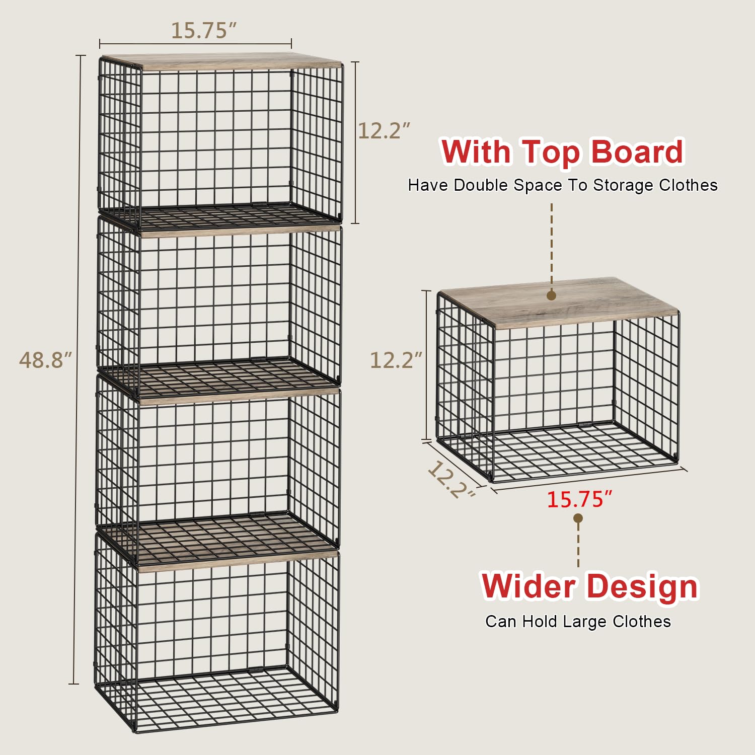 Cidaziya Wider Closet Organizers Great for entryways and closets.