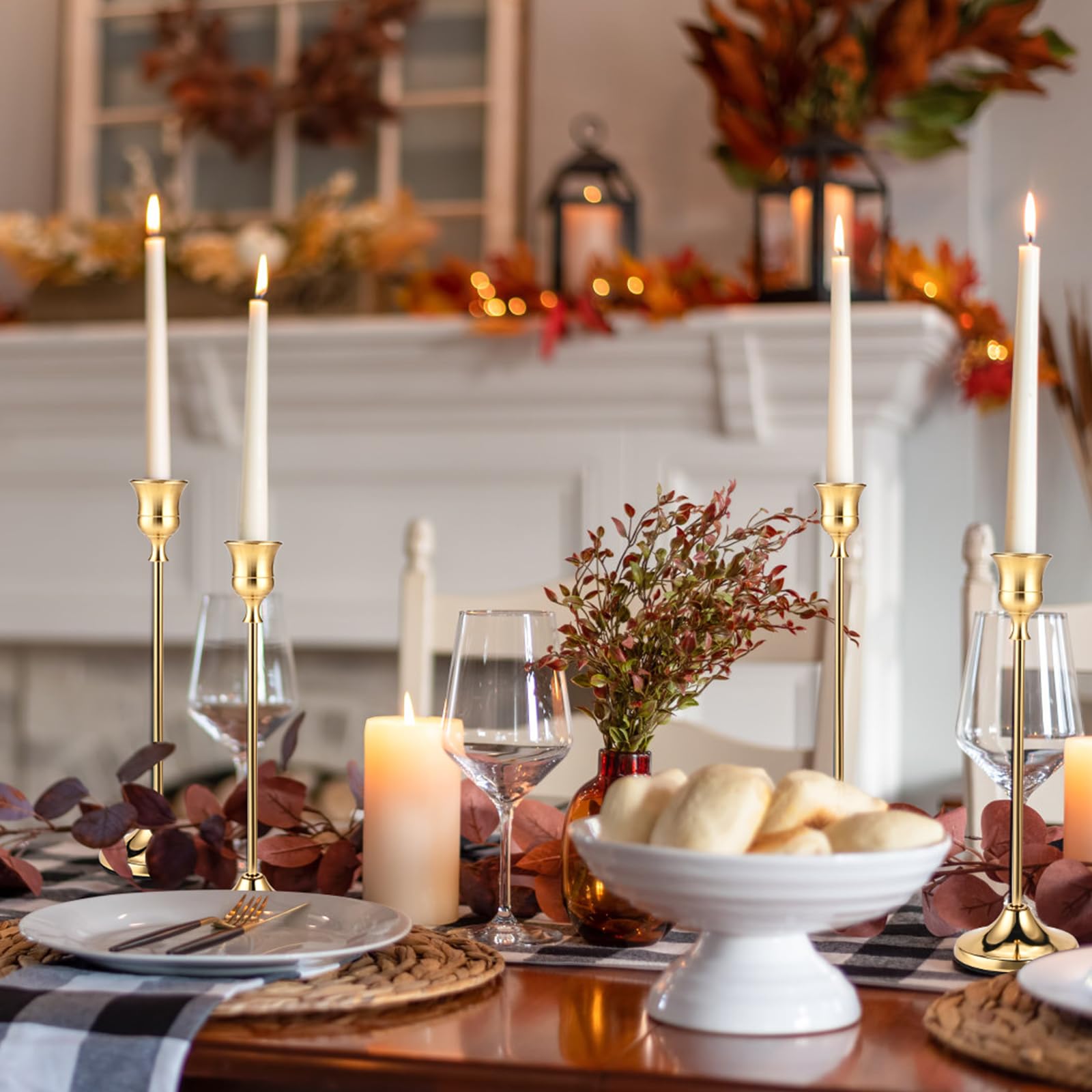 Cieex weighted-base candle holders keep candles stable on any surface.