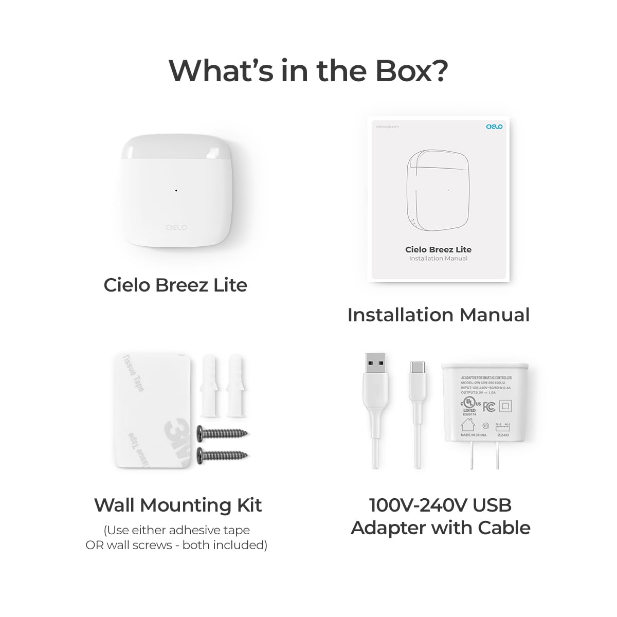 Cielo Breez Lite app control on a smartphone for remote AC management.