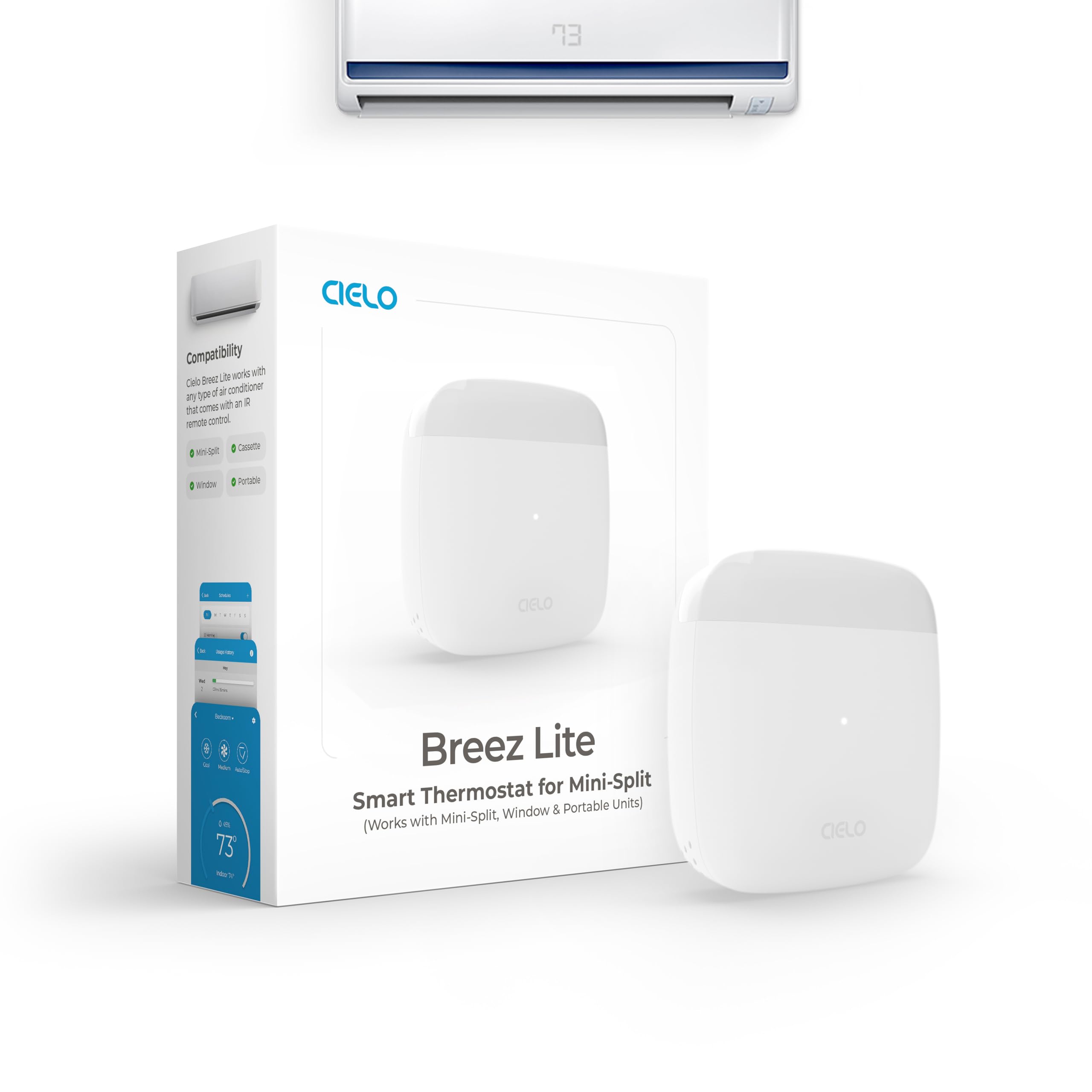 Cielo Breez Lite setup detection demonstrates quick, automatic pairing.