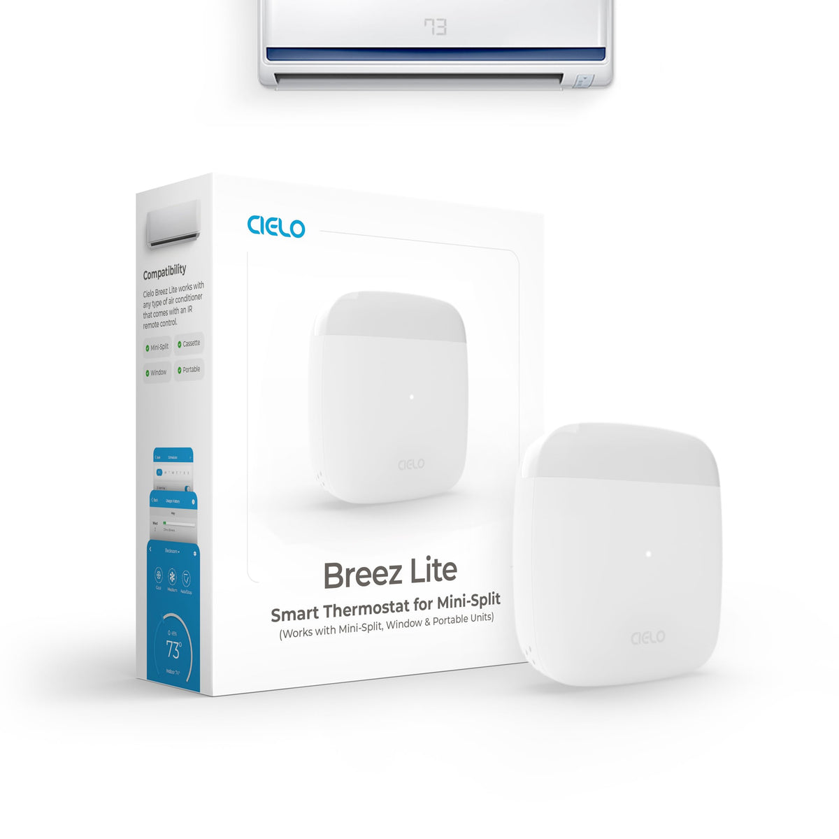Cielo Breez Lite setup detection demonstrates quick, automatic pairing.