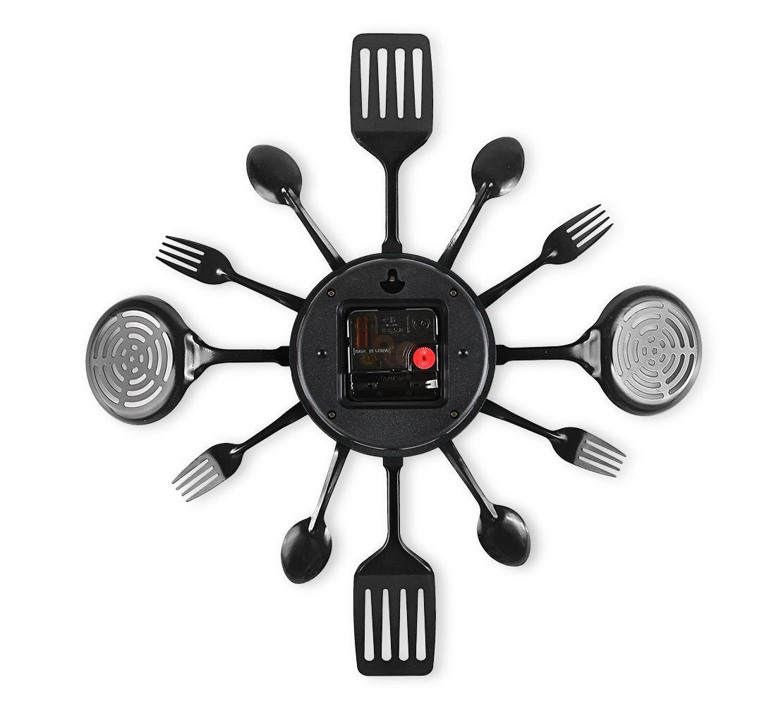 CIGERA wall clock hangs effortlessly as a kitchen decor accent.