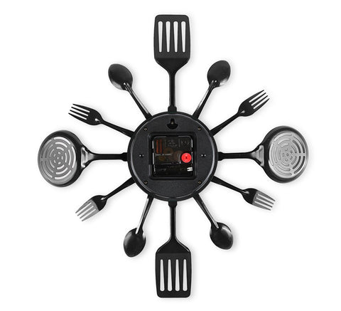 CIGERA wall clock hangs effortlessly as a kitchen decor accent.