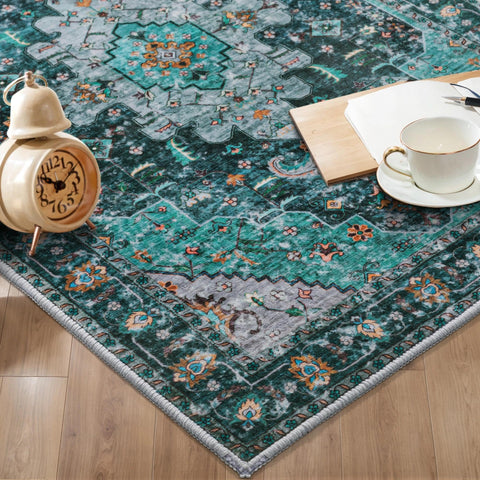 Ciicool family-friendly rug suitable for kids and pets.