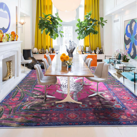 CILEPMID leopard rug bedroom decor angle emphasizes cozy styling