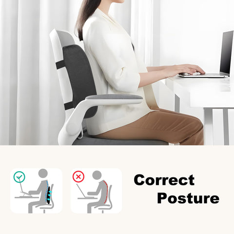 CILI versatile back support fits desks, sofas, and travel seats