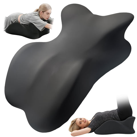 Cililave large memory foam pillow delivers full-body support for prone lounging and reading.