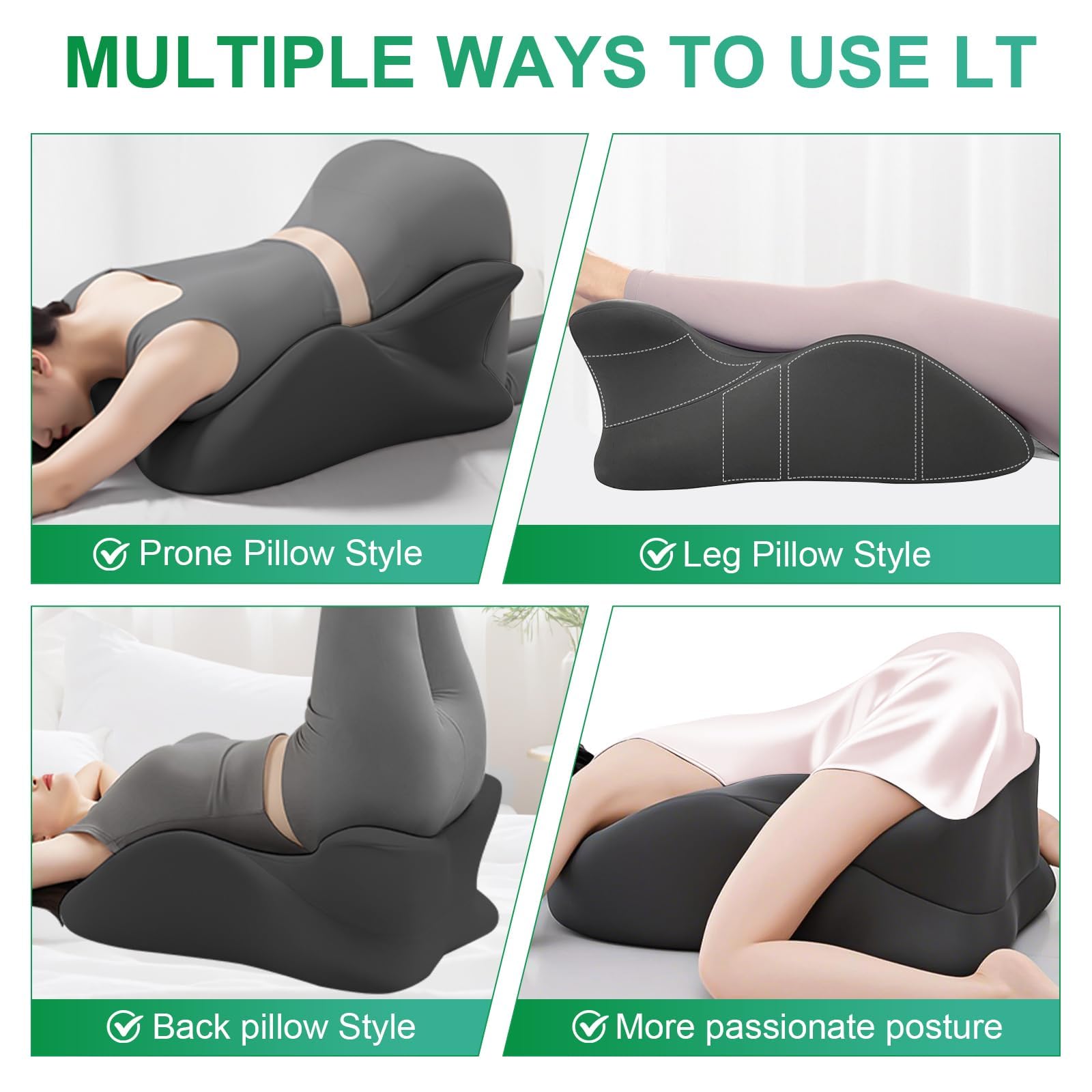 Cililave pillow with removable cover enables easy care.
