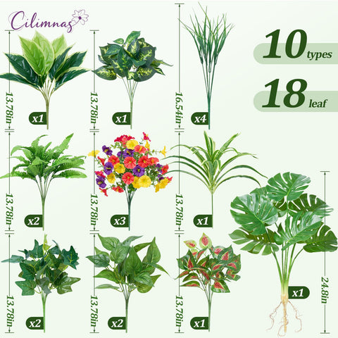 Cilimnas 18-piece set enables easy mixing for custom outdoor vignettes