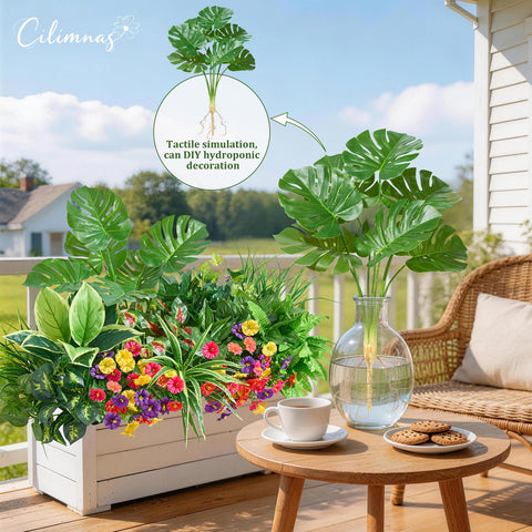 Cilimnas outdoor weather-resistant leaves maintain vibrant look with minimal upkeep