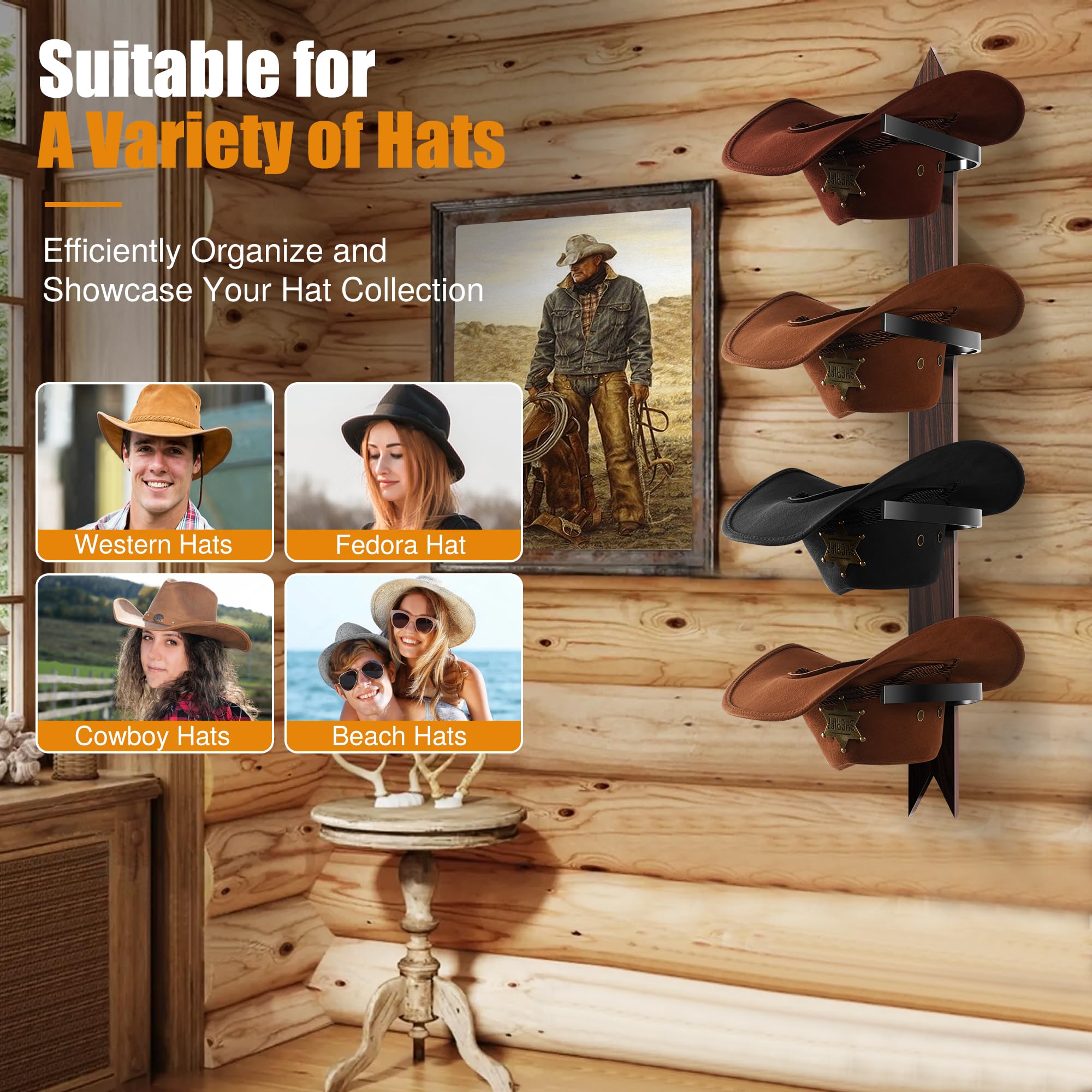 Cinati arrow sign board adds rustic Western charm.