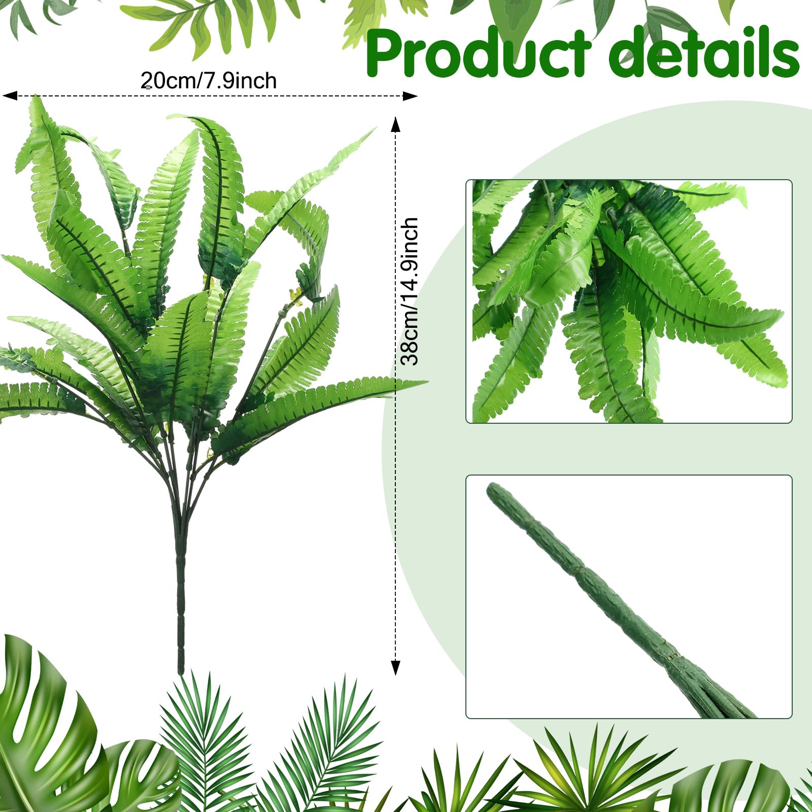 Cindeer 11.8-13.7 inch plants with seven stems look full.