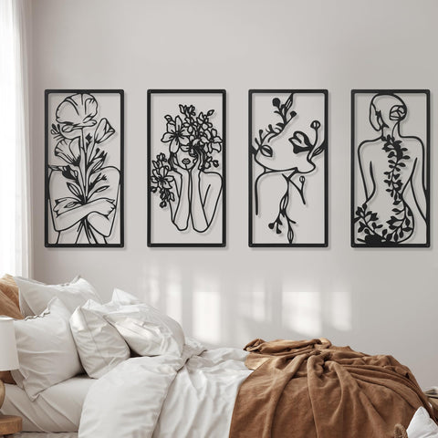 Cindeer outdoor indoor decor metal art suited for cafes, offices, or home walls.