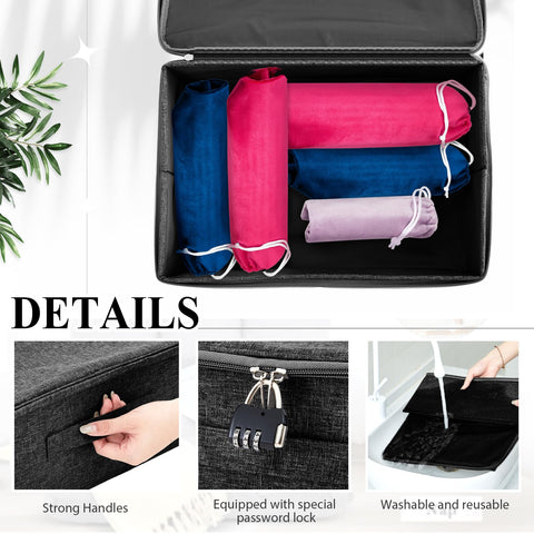 Cinnvoice drawstring toy bag 9x12 inch accommodates larger items for travel.