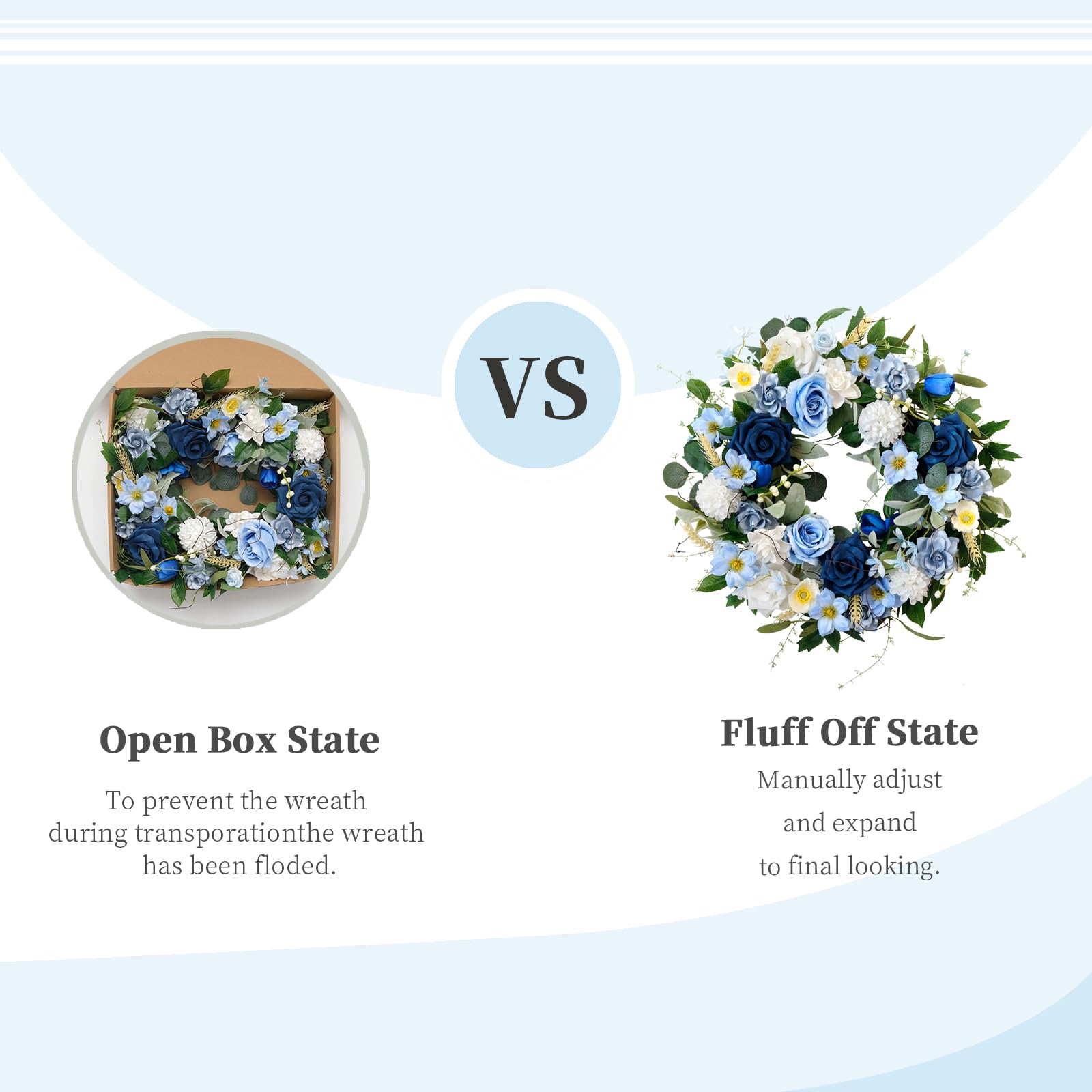 Front porch or wall decor with CIR OASES wreath creates a welcoming focal point