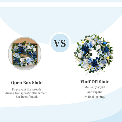 Front porch or wall decor with CIR OASES wreath creates a welcoming focal point