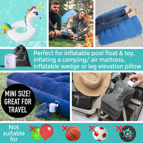 Circa Air mini pump used with vacuum storage bags.