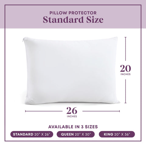CirclesHome dust-dirt barrier shields pillows from mess and debris.
