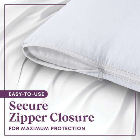 CirclesHome protector with smooth zipper offers easy on-off access.