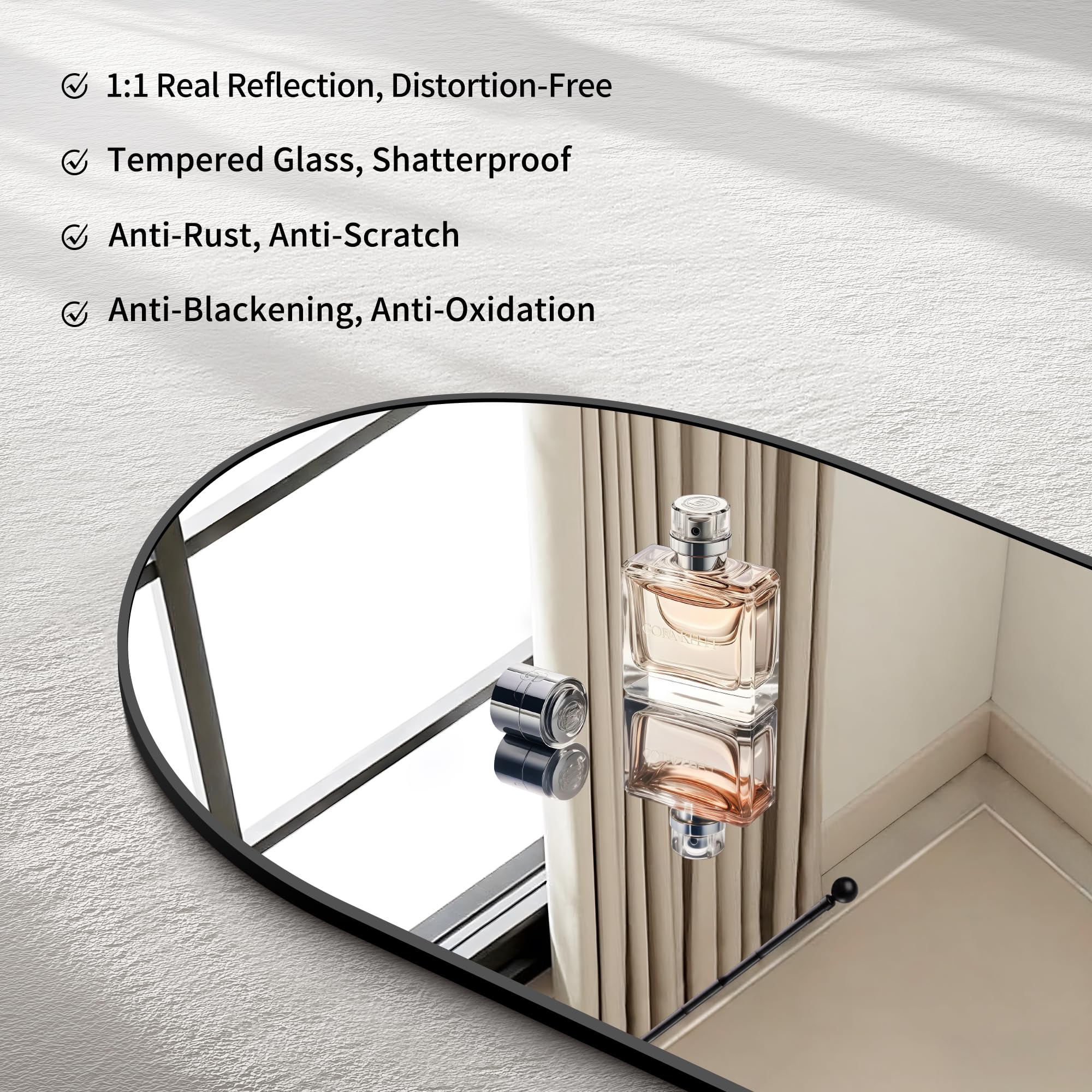 CIRCUMI anti-rust frame offers durable, rust-proof support for long-lasting display.