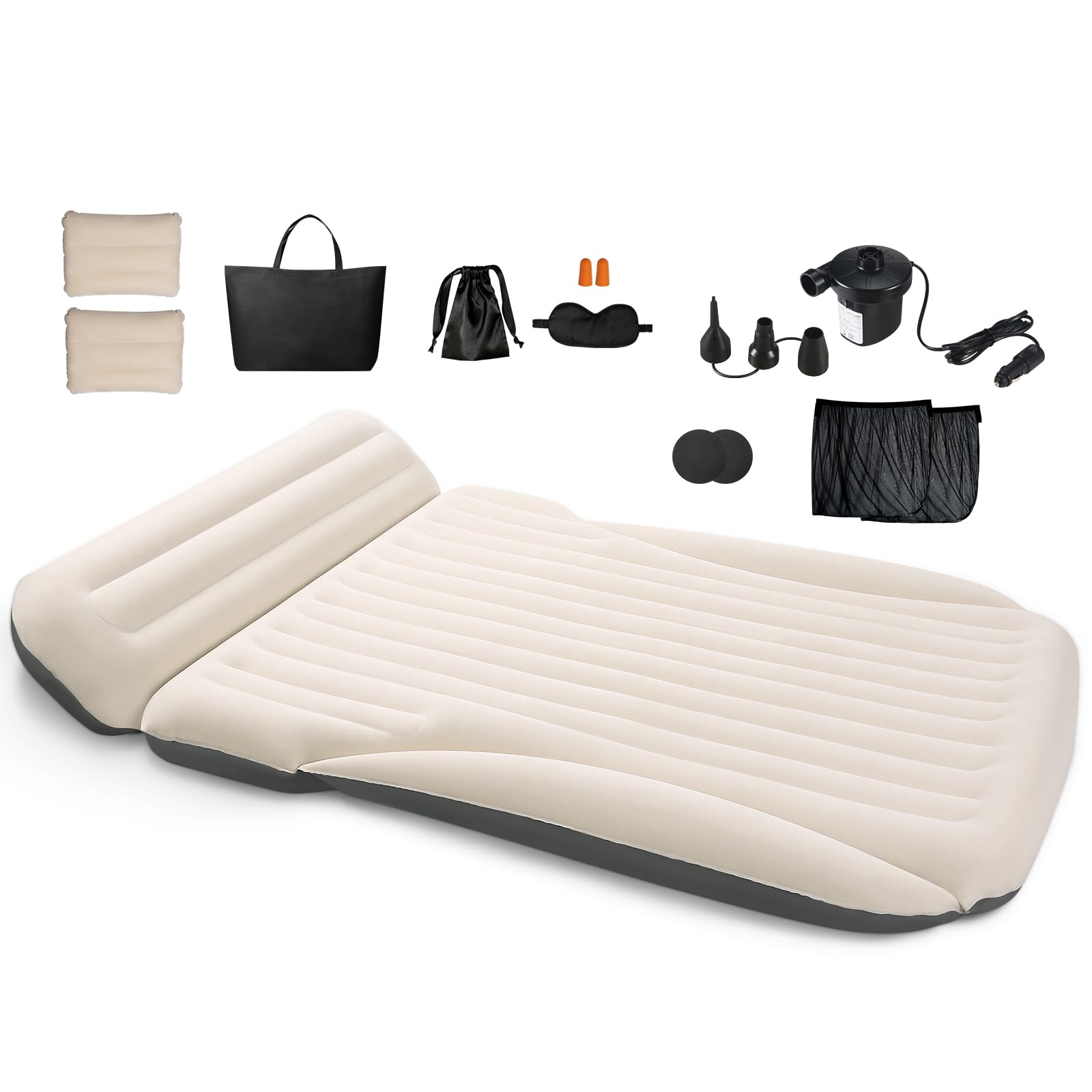 Ciremiv car bed mattress with plush surface for comfortable trunk sleep