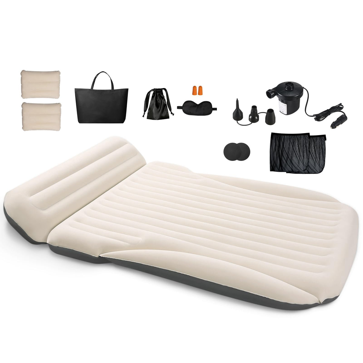 Ciremiv car bed mattress with plush surface for comfortable trunk sleep
