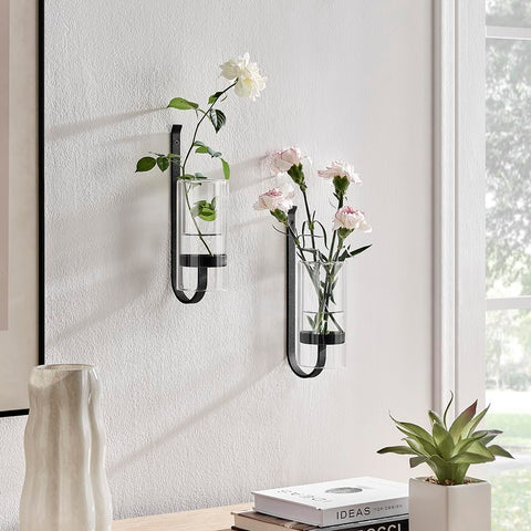CISEANOL removable glass vase makes easy cleaning and quick arrangements