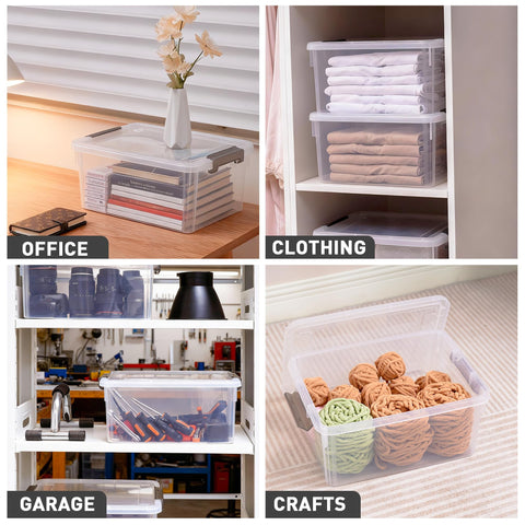 Citylife 17QT transparent container lets you see contents at a glance