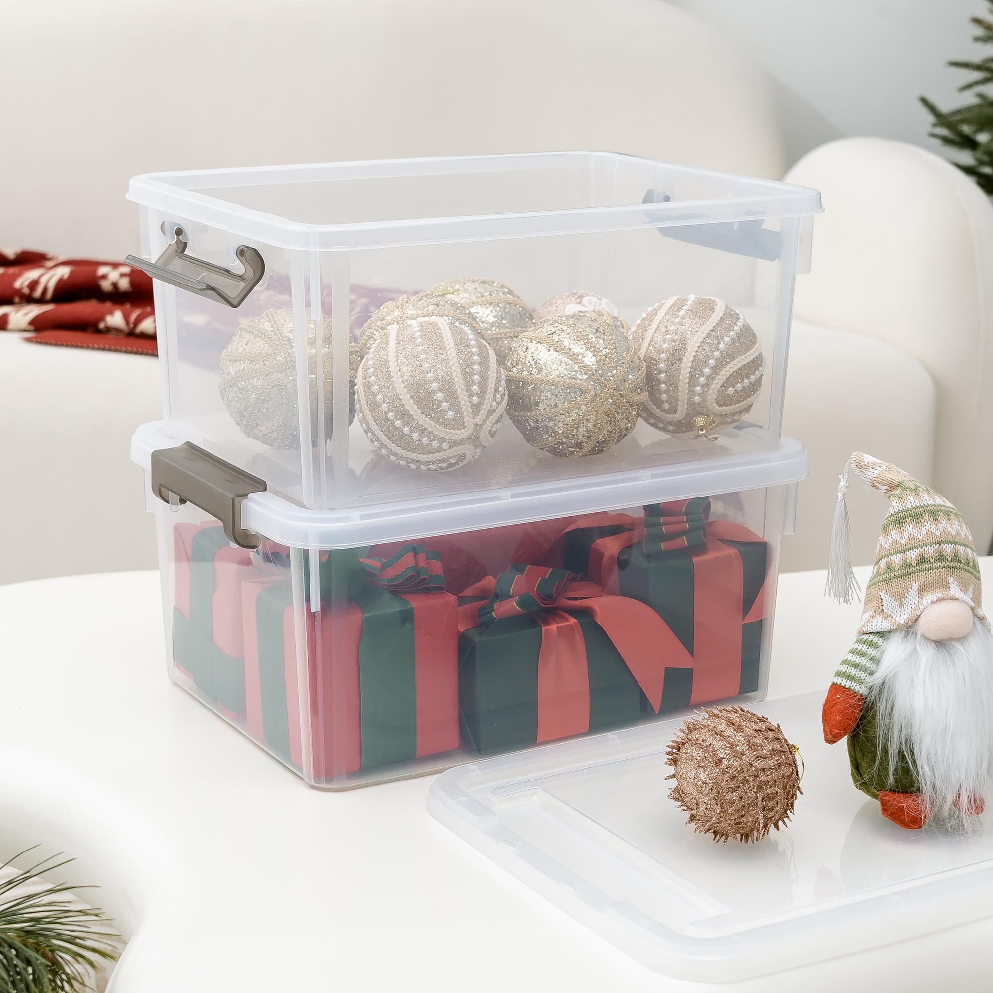 Citylife 17QT storage solution on garage shelves keeps bulky items organized