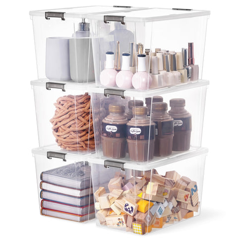 Citylife 7.8 Qt bin with lid closed for pantry organization.